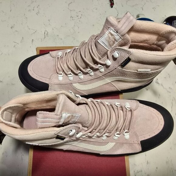 VANS Sk8-Hi DR MTE-2 Waterproof Hiking Boots Shoes ROSE SMOKE MEN'S SIZE 12 NEW - Picture 2 of 15